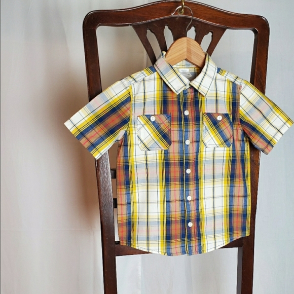 Set of 2 Short Sleeve Collared Shirt size M (5-6) - Picture 6 of 9
